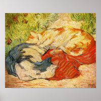 Franz Marc Cats Poster