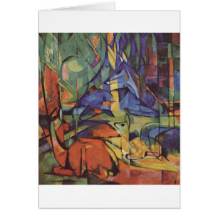 Franz Marc - Deer in Woods II 1913-14 Moon Fawn