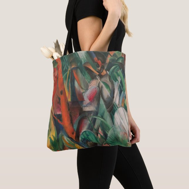 Franz Marc Expressionist Art Tote Bag (Close Up)