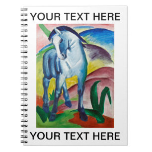 Franz Marc Famous Painting Blue Horse Personalized Notebook