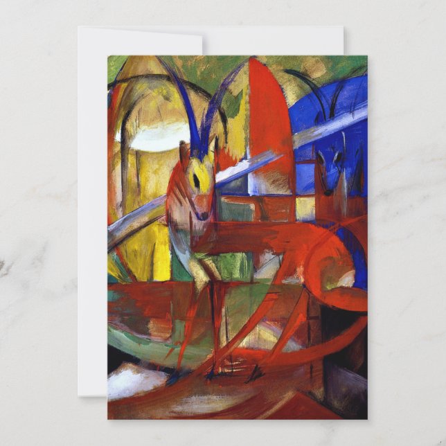 Franz Marc - Gazelles Card (Front)