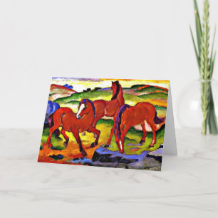 Franz Marc - Grazing Horses IV. 1911 Card