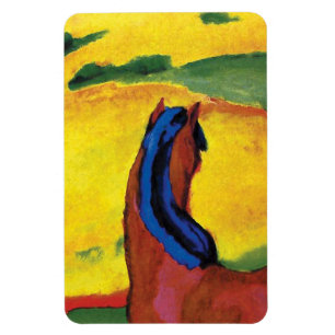 Franz Marc - Horse In A Landscape Painting Magnet
