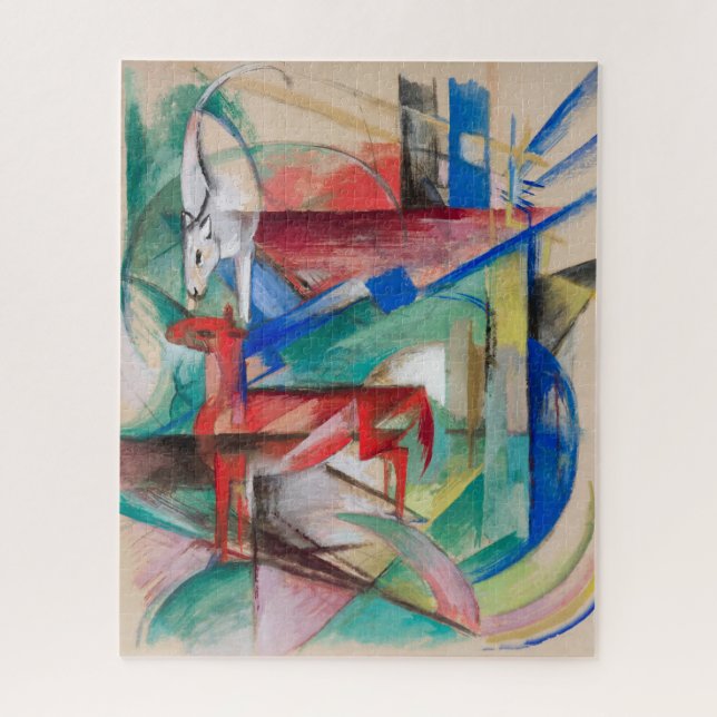 Franz Marc Landscape with Animals  Jigsaw Puzzle (Vertical)