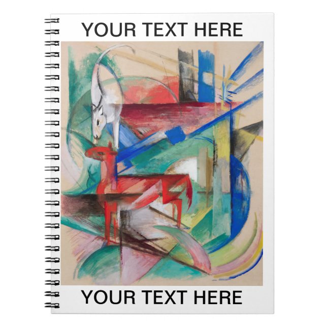 Franz Marc Landscape with Animals Personalized  Notebook (Front)