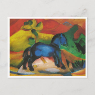 Franz Marc - Little Blue Horse 1912 Oil Canvas Postcard