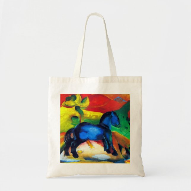 Franz Marc Little Blue Pony Tote Bag (Front)