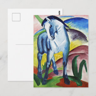 Franz Marc Modern Blue Horse I Expressionist Art Postcard