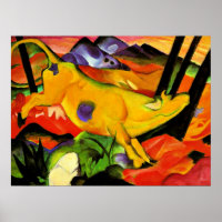Franz Marc painting, The Yellow Cow