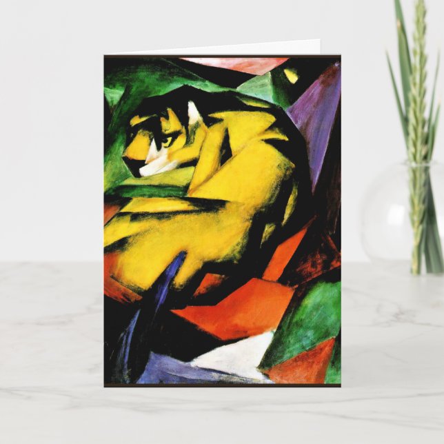 Franz Marc painting, Tiger Card (Front)