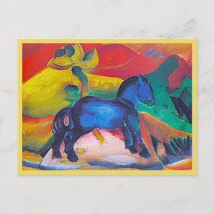 Franz Marc, The Blue Pony, Art Postcard