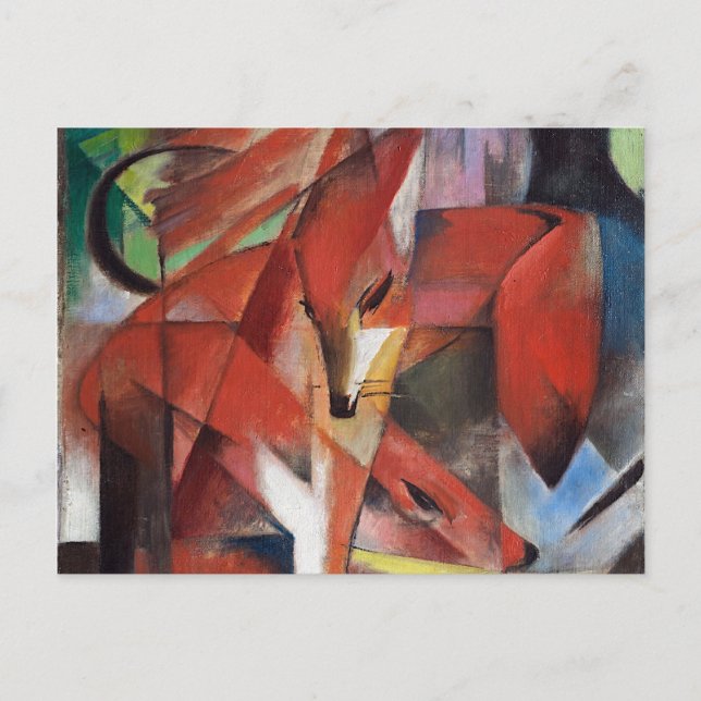 Franz Marc - The Foxes, 1913 Postcard (Front)