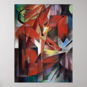 Franz Marc - The Foxes, 1913 Poster