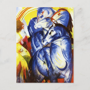 Franz Marc The Tower of Blue Horses Postcard