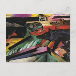 Franz Marc- The Wolves (Balkan War) Postcard