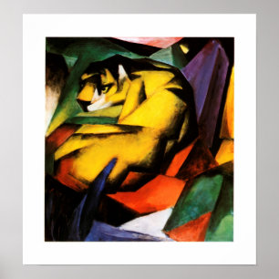Franz Marc - Tiger (1912) Poster