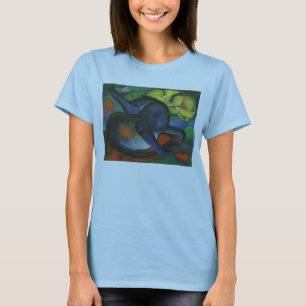 Franz Marc - Two Cats Blue & Yellow 1912 kitty oil T-Shirt