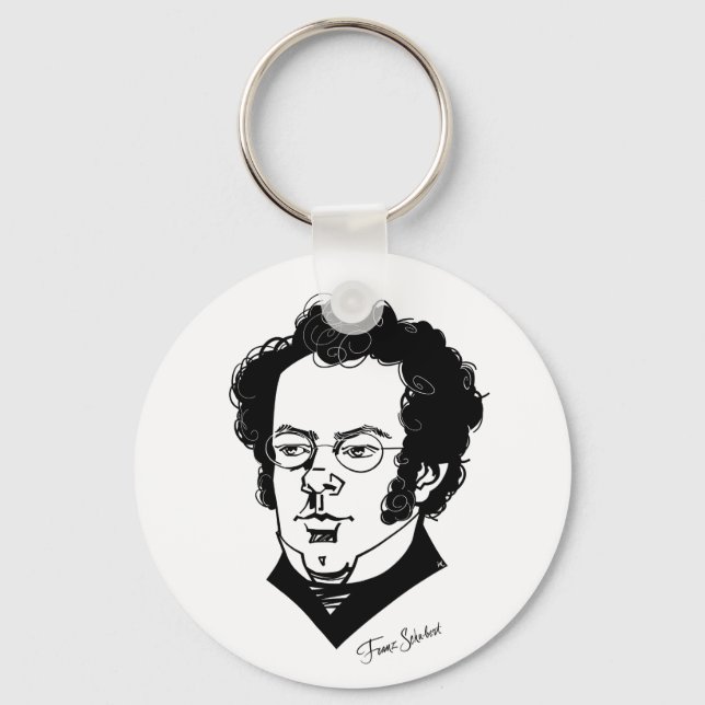 Franz Schubert Key Ring (Front)