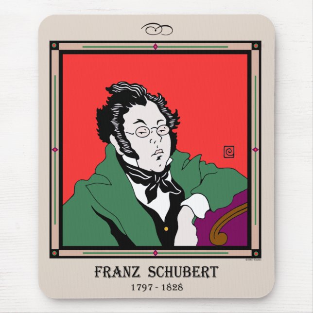 Franz Schubert Mousepad (Front)