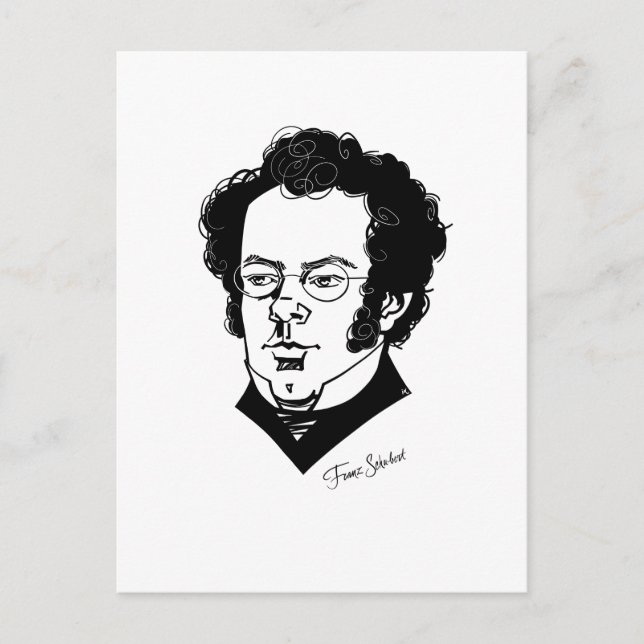 Franz Schubert Postcard (Front)