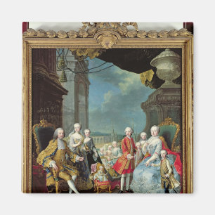 Franz Stephan I with his wife Marie-Therese Magnet