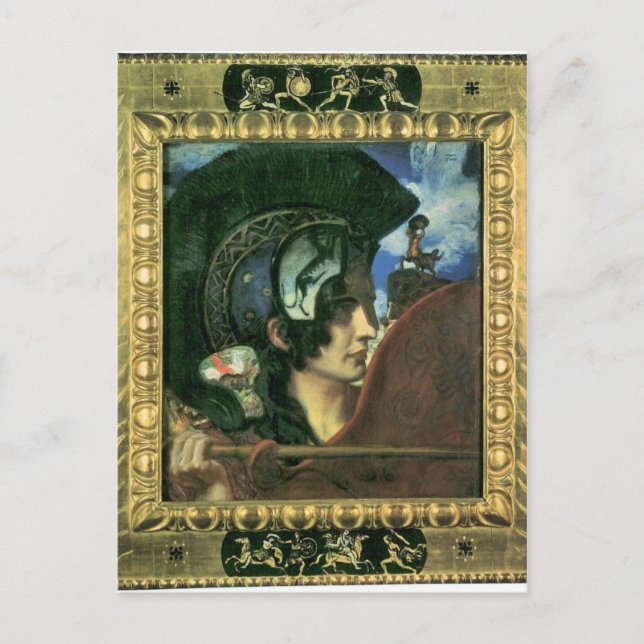 Franz von Stuck - Fighting amazon Postcard (Front)