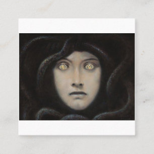 Franz Von Stuck - Head Of Medusa Square Business Card