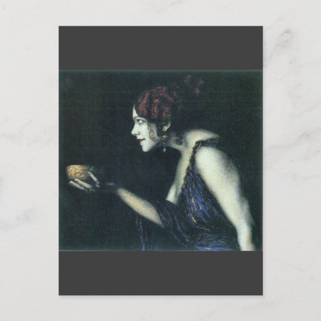 Franz von Stuck - Tilla Durieux as Circe Postcard (Front)