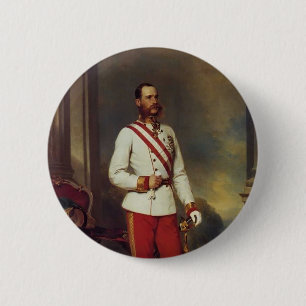 Franz Winterhalter-Austrian Emperor & Maria Teresa 6 Cm Round Badge