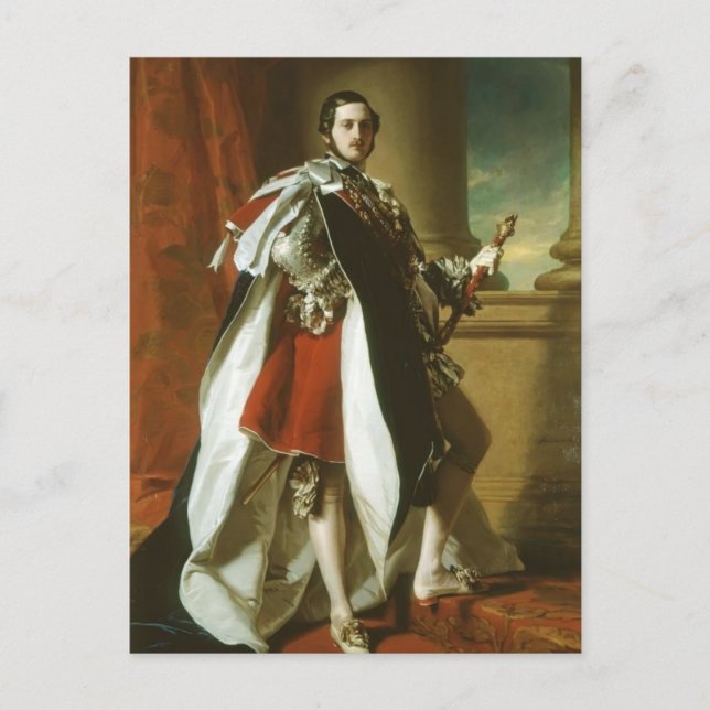 Franz Xaver Winterhalter-Portrait of Prince Albert Postcard (Front)