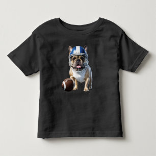 französische Bulldogge American Football Toddler T-Shirt