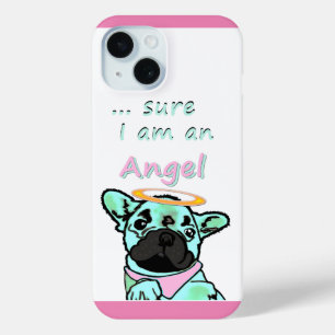 Französische Bulldogge Angel  iPhone 15 Case