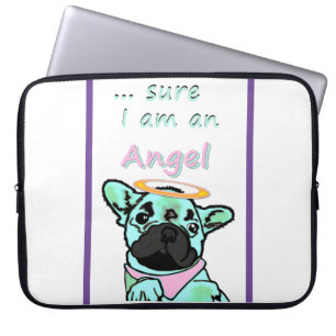 Französische Bulldogge Angel Laptopschutzhülle Laptop Sleeve