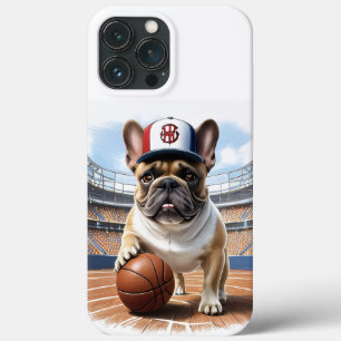 französische Bulldogge Basketball iPhone 13 Pro Max Case