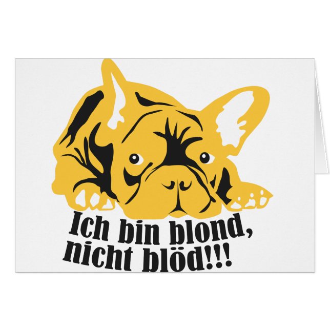 Französische Bulldogge: Blond! (Front Horizontal)
