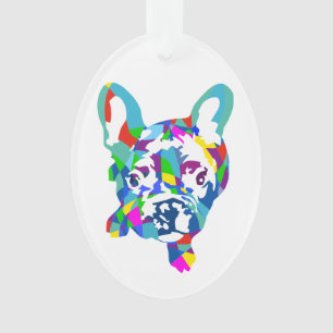 Französische Bulldogge Bunt Ornament