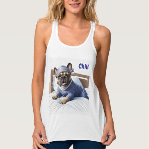 Französische Bulldogge chill Singlet