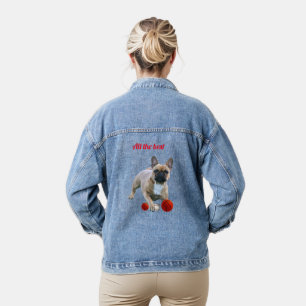Französische Bulldogge  Denim Jacket