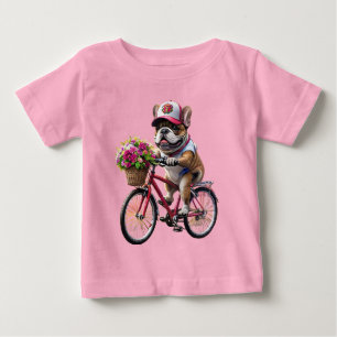 Französische Bulldogge Fahrrad French Bulldog Baby T-Shirt