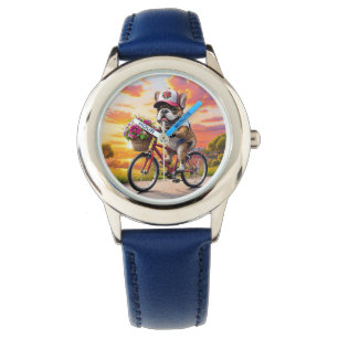 Französische Bulldogge Fahrrad French Bulldog Watch