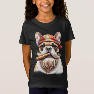 Französische Bulldogge French Bulldog Hippie T-Shirt