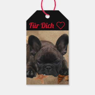 Französische Bulldogge Geschenkanhänger Gift Tags