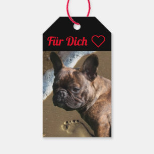 Französische Bulldogge Geschenkanhänger Gift Tags