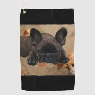 Französische Bulldogge Golfhandtuch Golf Towel