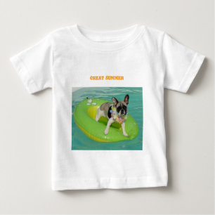 Französische Bulldogge Great Summer   Baby T-Shirt