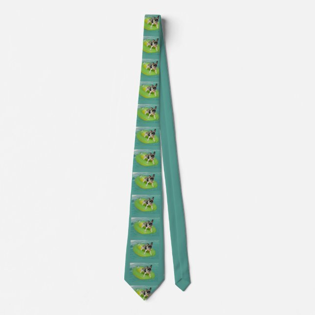 Französische Bulldogge Great Summer  Tie (Front)