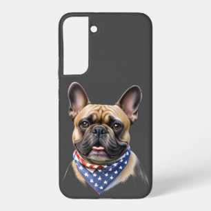 französische Bulldogge Halstuch Anerika Samsung Galaxy Case