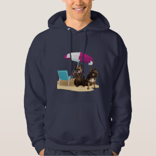  französische Bulldogge happy Summer Hoodie