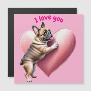 Französische Bulldogge I love you