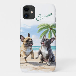 französische Bulldogge im Sommer  Case-Mate iPhone Case
